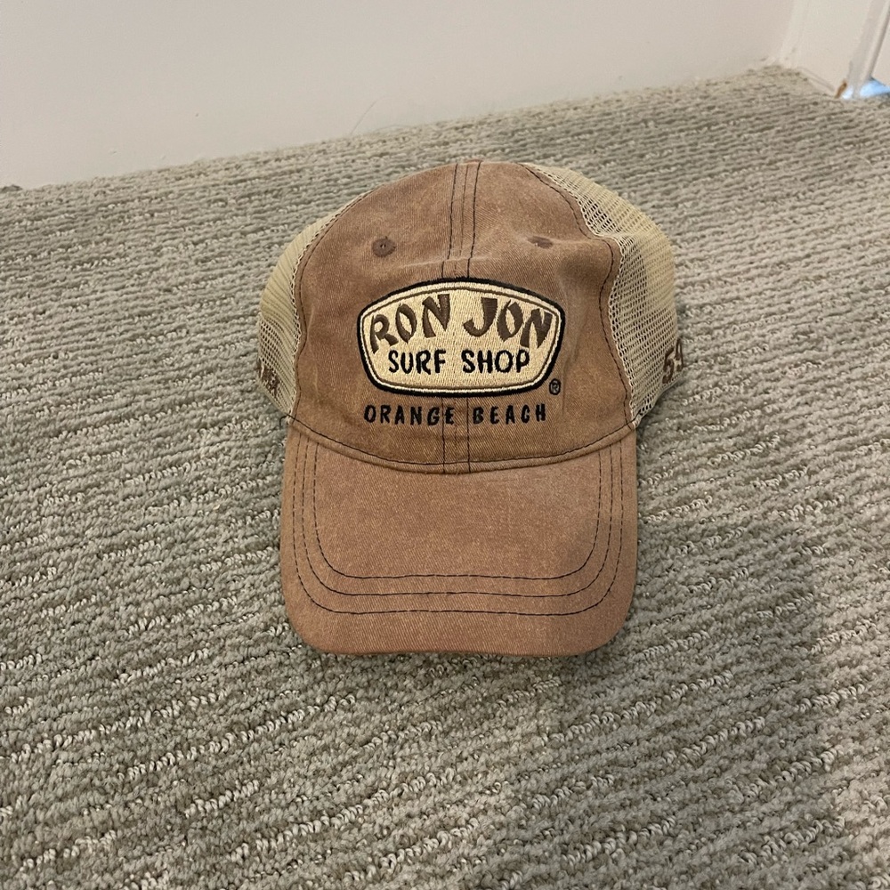Ron Jon Surf Shop Brown and Tan Cap